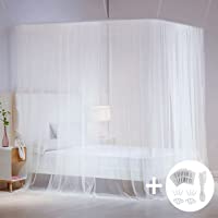 Los mejores  - AIMTOP Mosquitera Cama Matrimonio- Mosquitera Viaje Mosquiteras para Camas Fácil de Instalación- Mosquitera Grande Dosel…